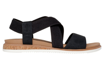 Buty sandały damskie Skechers BOBS Desert Kiss Low (114705-BLK)