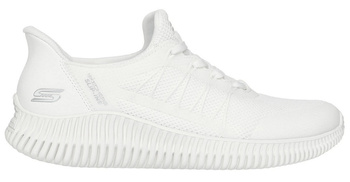 Buty damskie SKECHERS Slip-ins: BOBS Geo Lite  (117413 - WHT)
