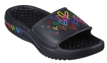 Klapki damskie Skechers Foamies In Love with Love (111321-BKMT)
