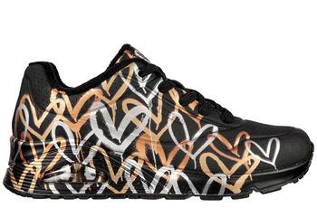 Buty damskie Skechers UNO METALIC LOVE (155523-BKGD)